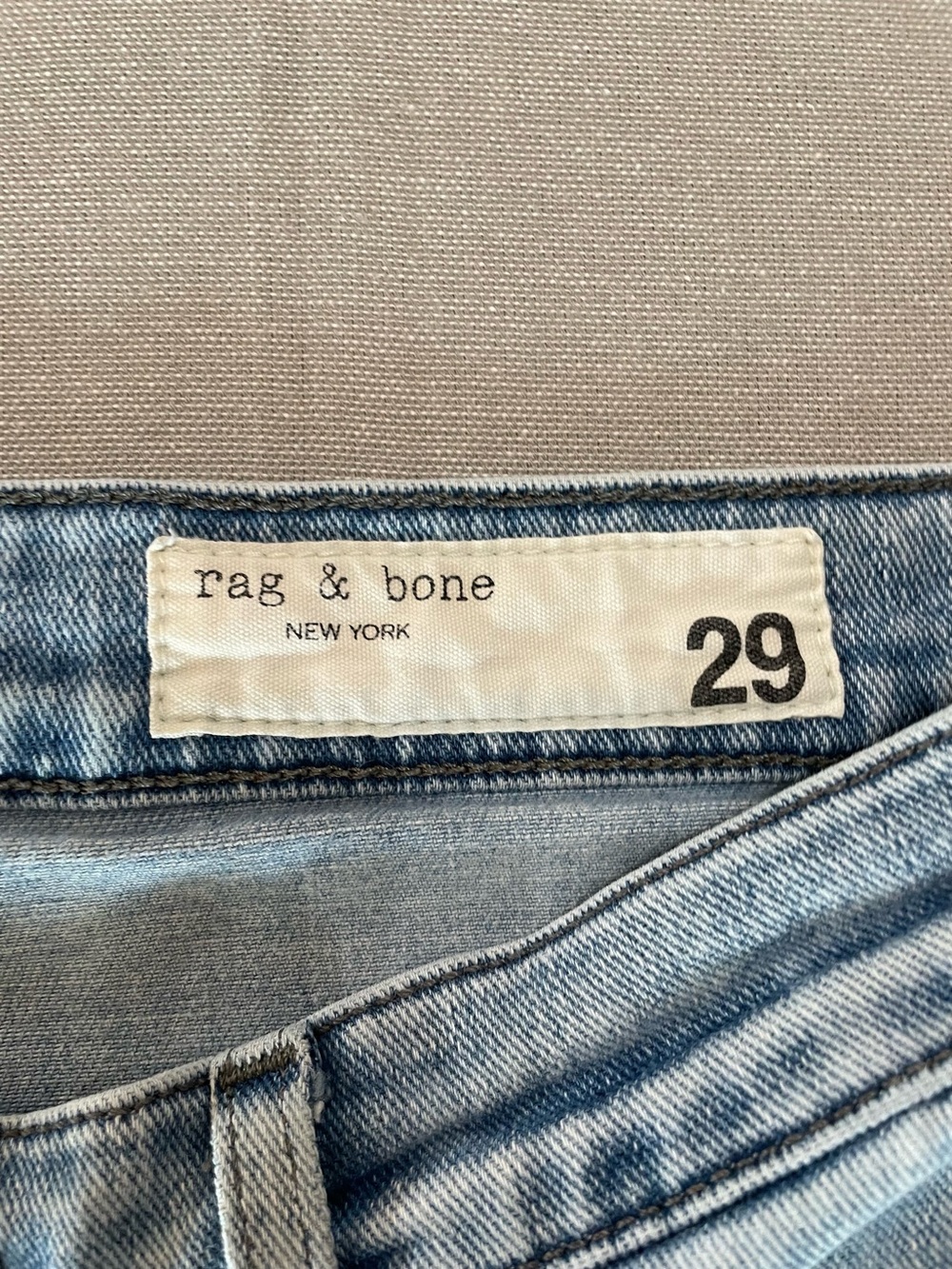 rag & bone Women’s Harlow Mid-Rise Ankle Straight Jeans Premium Denim - Picture 4 of 11